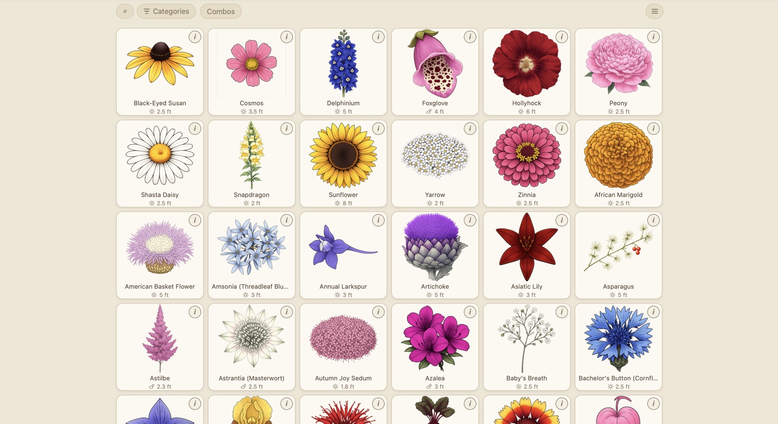 The Foliagram plant book in the browser